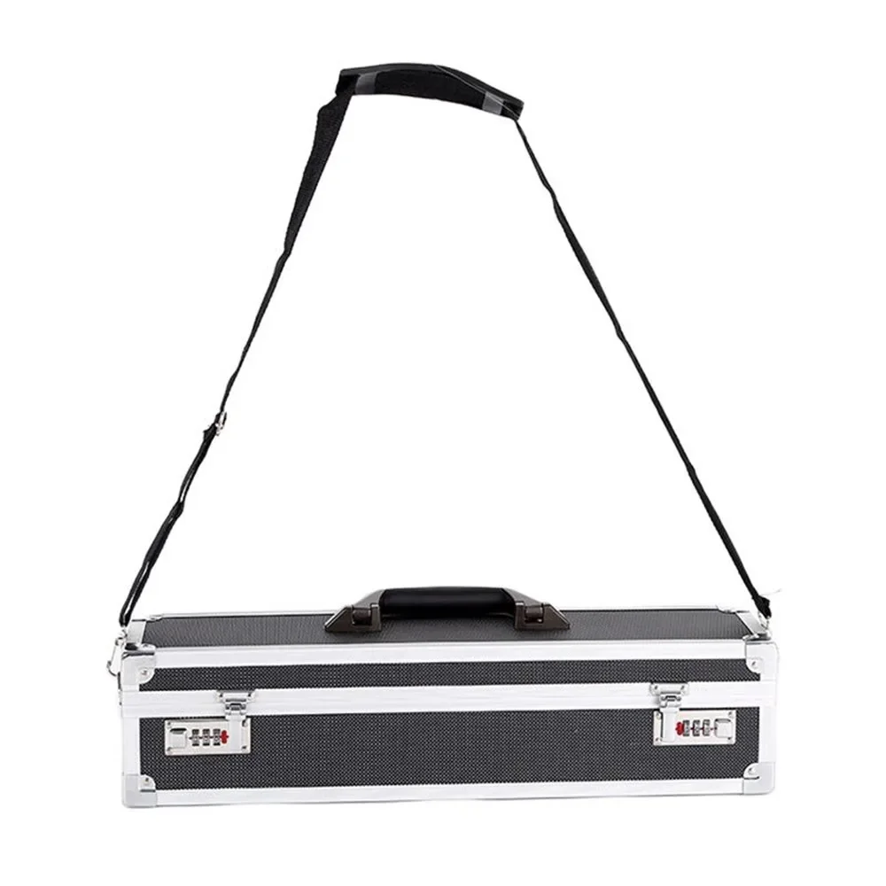 NEW Aluminum Tool Case - Foam Insert Storage Organizer with Shoulder Strap for Knives 50cm Length X 12cm Width X 12cm Height