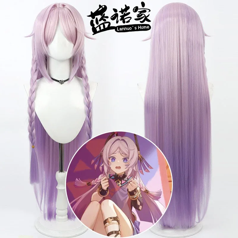 

Anime Genshin Impact Citlali Cosplay Wig Halloween Carnival Party Props Synthetic Hair Heat Resistant Fiber + Wig Cap
