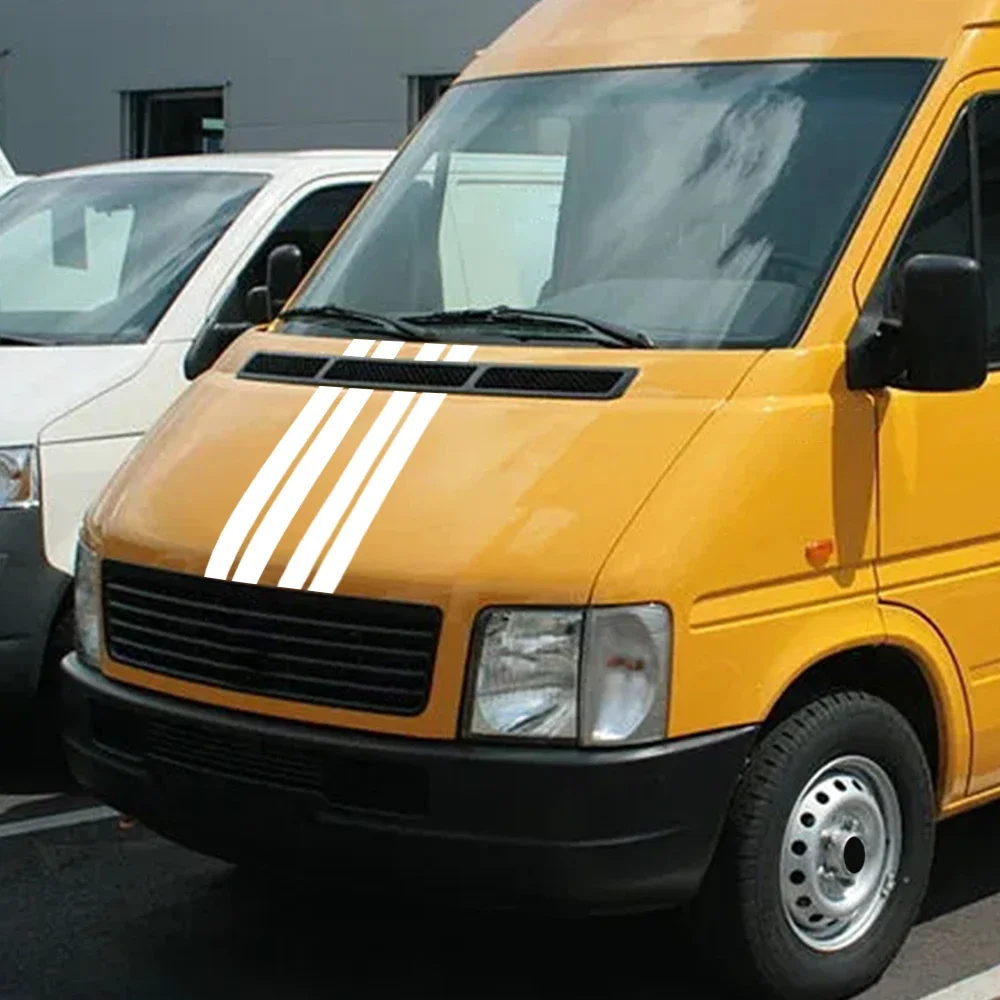Car Bonnet Stripes Stickers Vinyl Decals For Volkswangen VW Transporter T4 Camper Car Engine Hood Decoraion Stickers Accessories