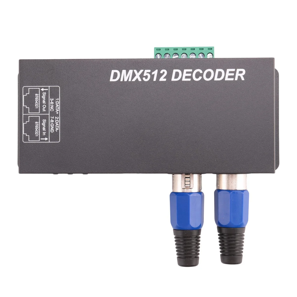 Dmx 512 Digital Display Decoder,Dimming Driver Dmx512 Controller For Led Rgbw Tape Strip Light Rj45 Connection Dc12-24V 20A (4