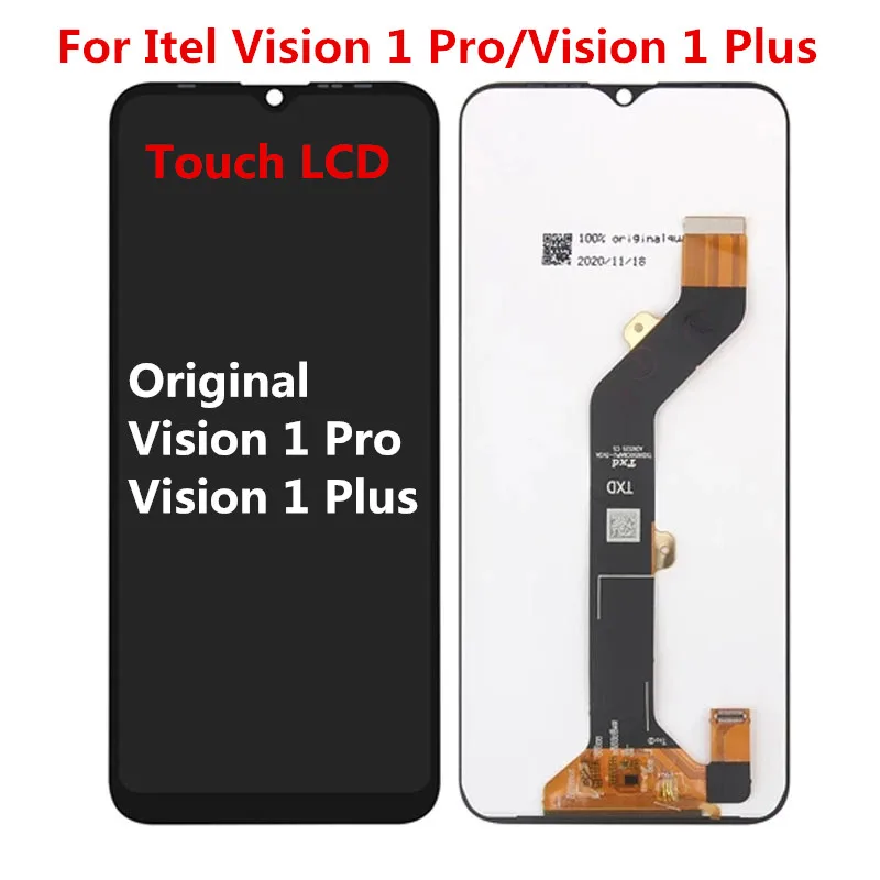 

Black 6.6 Inch For ITEL Vision 1 Pro L6502 LCD Display Touch Screen Digitizer Assembly For ITEL Vision 1 Plus L6501