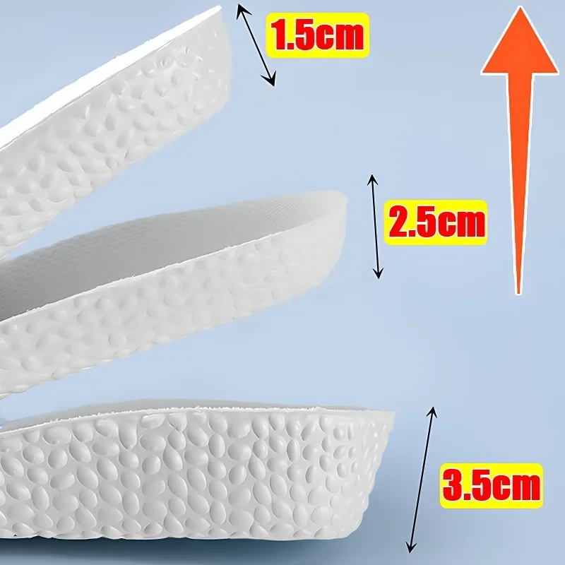 Height Increase Sports Shoe Insole Running Shock Absorption Inserts Men Women Comfort Foot Pads Orthopedic Arch Support Cushion