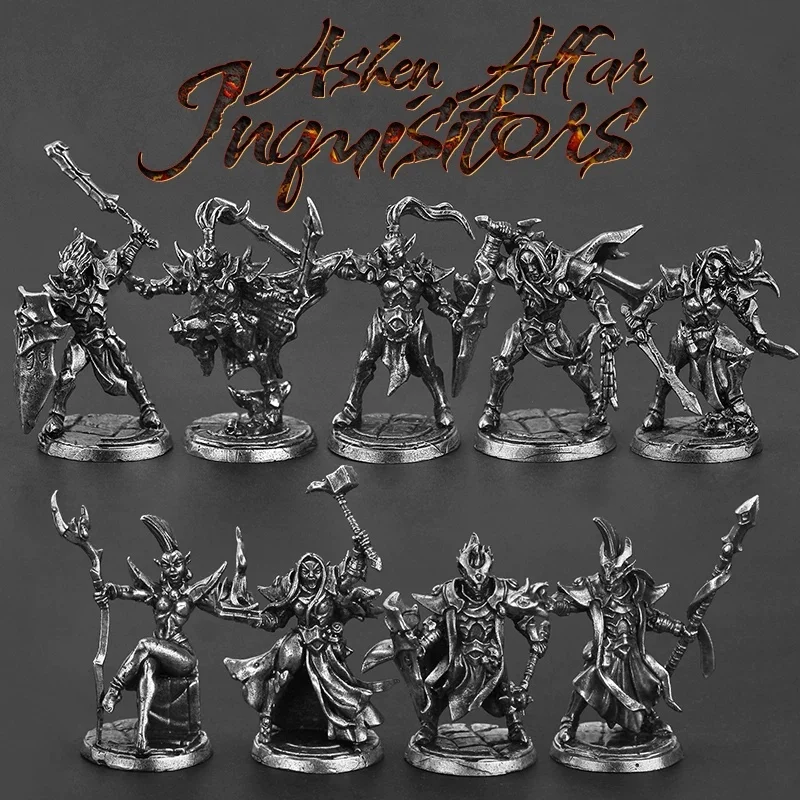Metal Fantasy Elf Warrior Miniatures Tabletop Wargame Figures RPG Models Collectible Ornament Gifts for Men Hobbyists