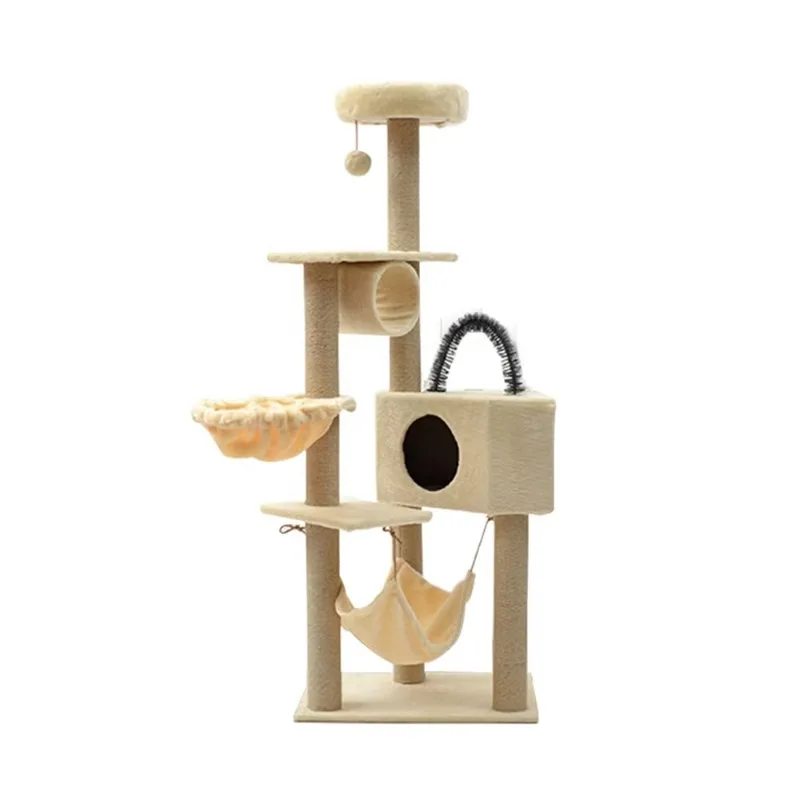 Hot Climbing Frame Pet Home Cat Luxury Jumping Frame Wood Furniture Pet Toy Cat Scratcher Toys 5 Layers Cat Tree