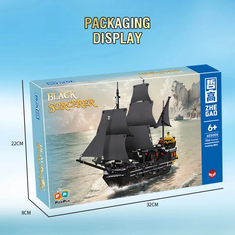 Pirates Ship Building Block Kids Toy Sailboat Bricks Assembly Toy Puzzle Moc Creative Plastic Model Children Christmas Gift