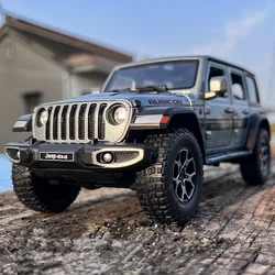 1:22 Jeeps Wrangler Rubicon Alloy Car Model Diecasts Simulation Metal Off-road Vehicles Car Model Collection Childrens Toys Gift
