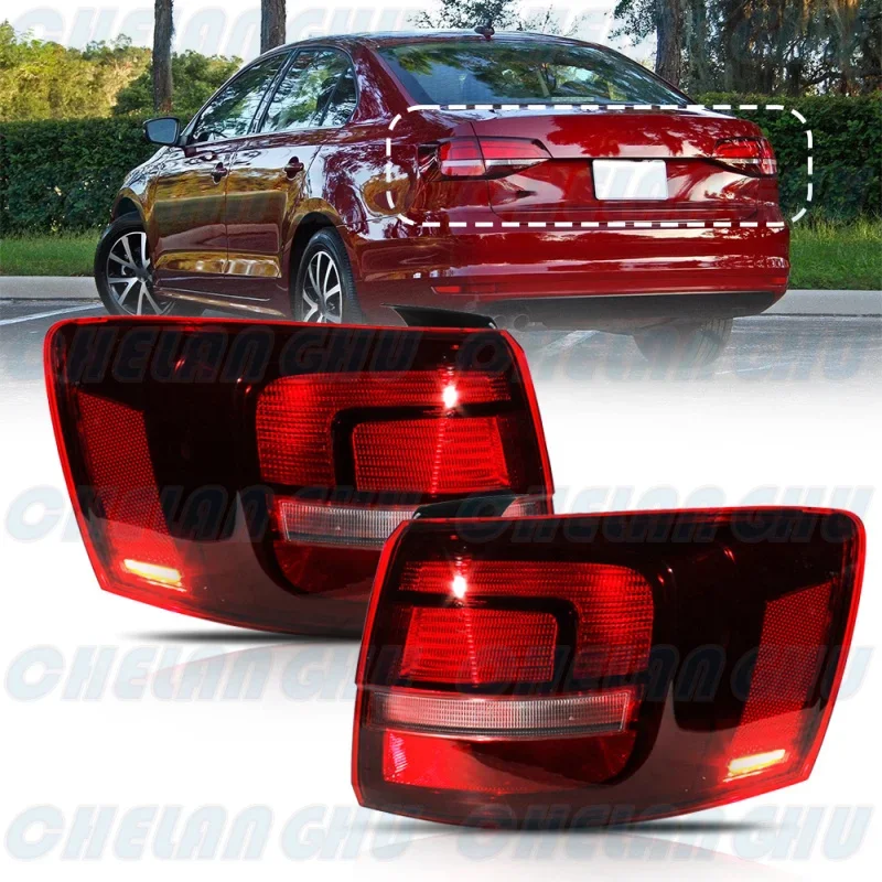 

Car accessories For VW Jetta 2015 2016 2017 2018 US version Pair Left+Right Outer Tail Light Rear Lamp With LED indicator