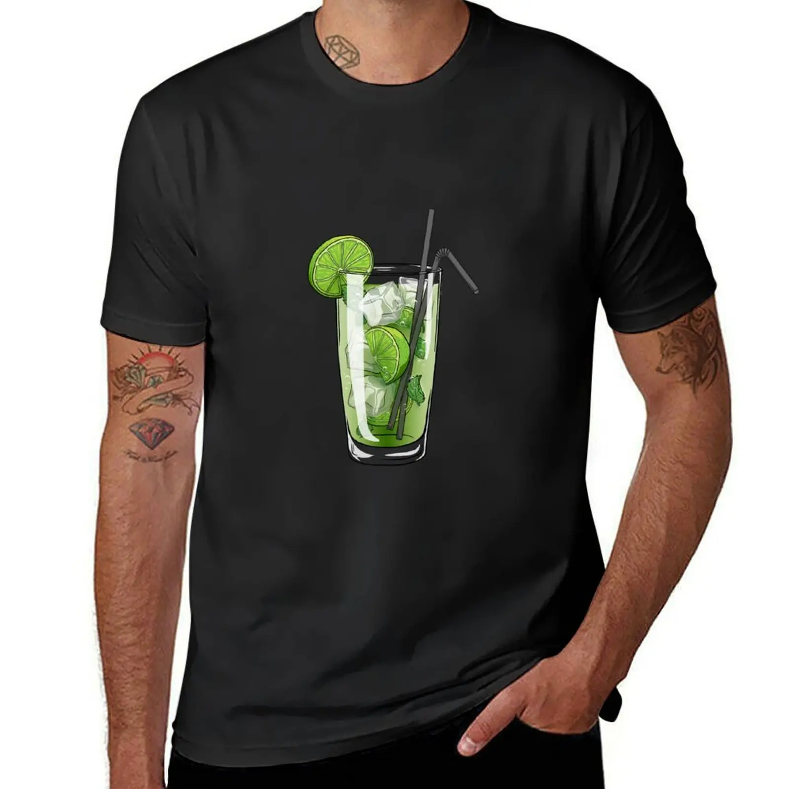 Mojito T-Shirt boys whites sports fans mens graphic t-shirts anime