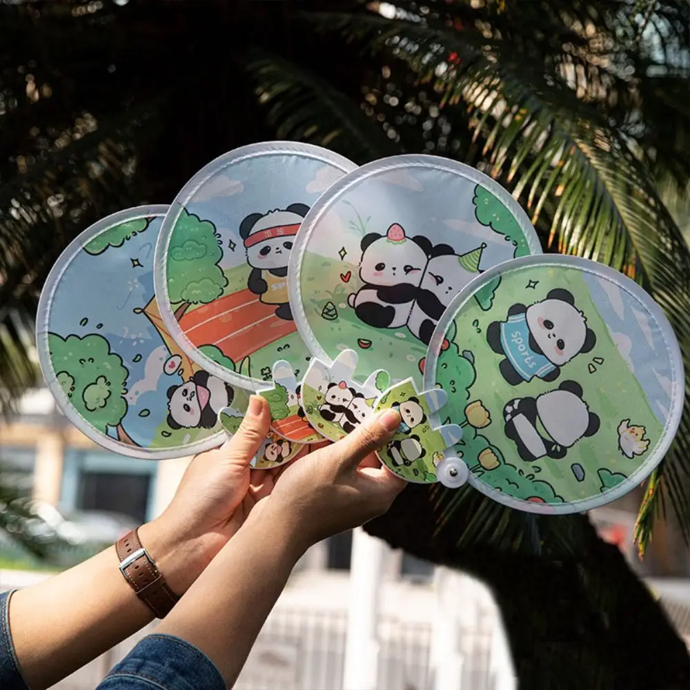 Collapsible Fan Creative Summer Small Fresh Cute Cartoon Portable Cool Fan Hand Fan