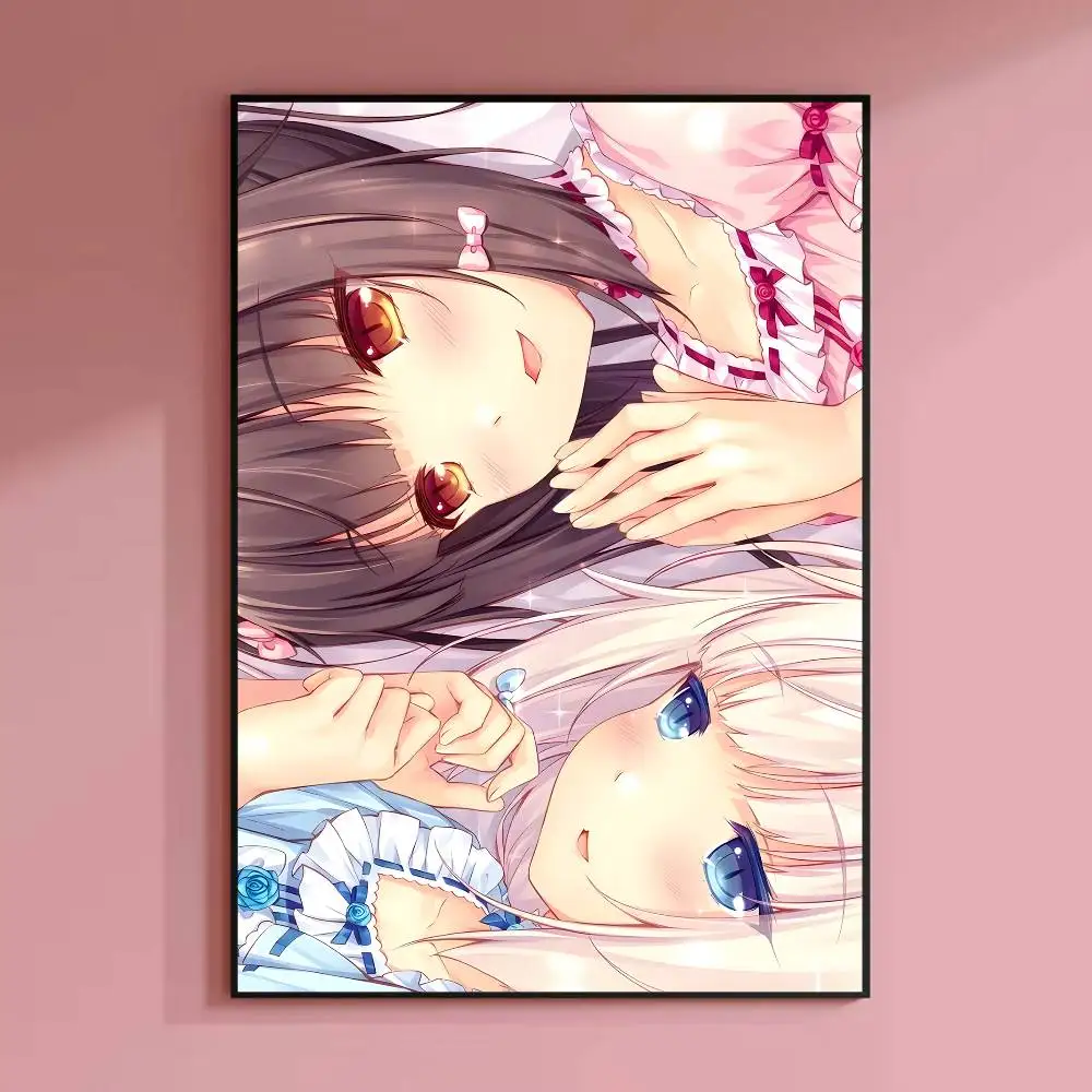 Chocola Vanilla N-Nekopara Poster HD-Leinwand-Wandkunst, wasserfester Druck für Schlafzimmer, Wohnzimmer, Heimdekoration, Geschenk – Detail 17