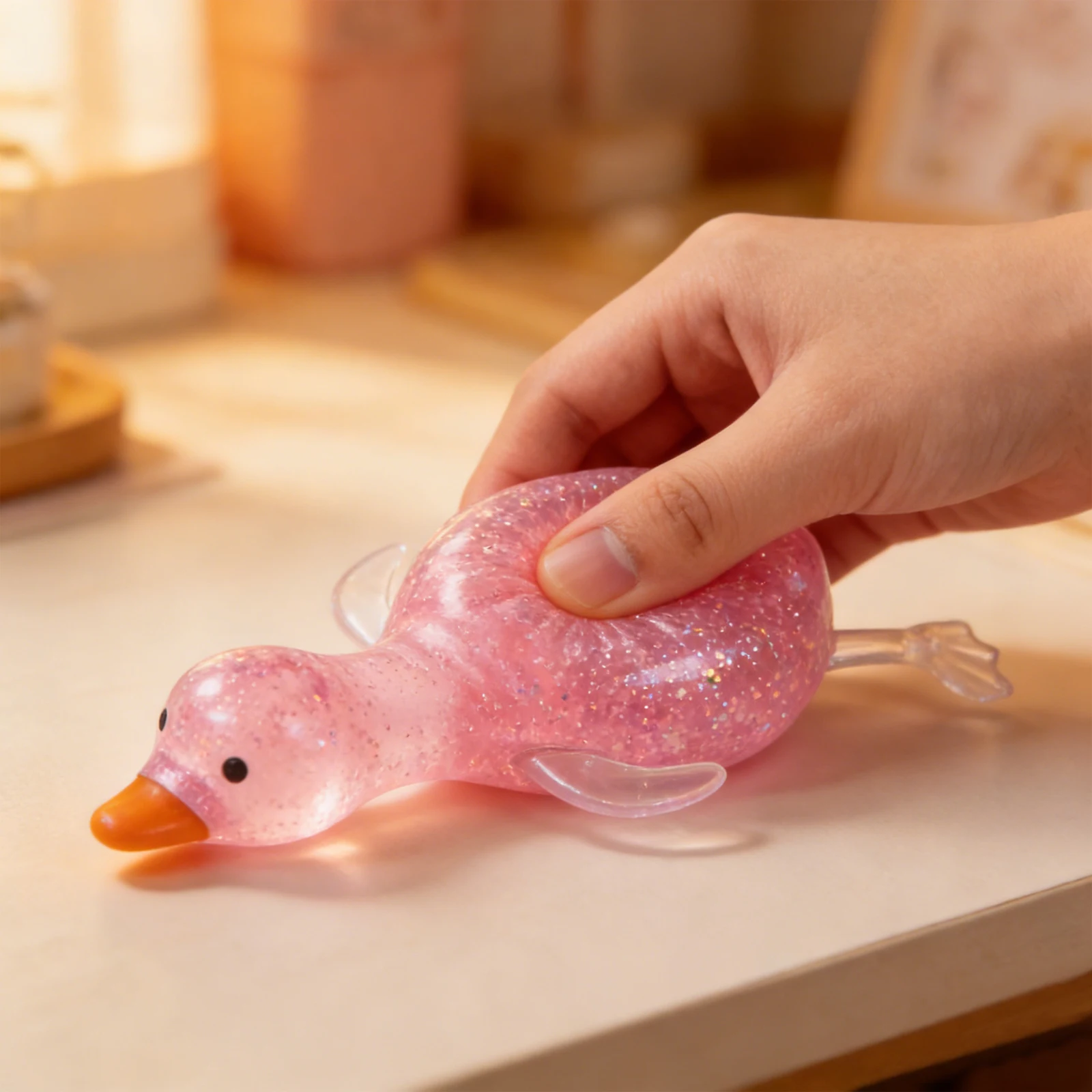 Squishy Antistress Duck Fidgets Toys Cute Goose Animals Vent Toys for Kids Adults Decompression Stretch Toys Friends Best Gift