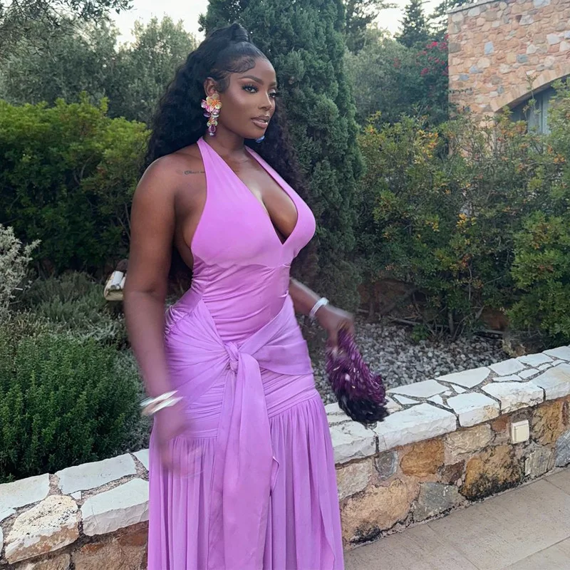 African Dresses For Women 2025 New African Clothes Dashiki Spaghetti Strap Ankara Bazin Traditional Robe Africa Long Dress