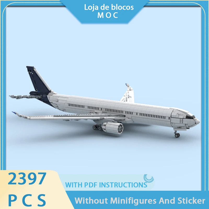 

Exquisite new MOC building block airplane model Airbus A330 NEO technology modular children's toy gift DIY assembly set