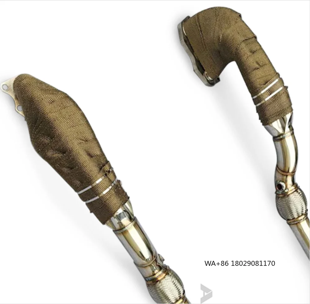 

Exhaust Manifold for STI S204 3.0 2005 Retrofit and Upgrade of Exhaust System with Heat Shield