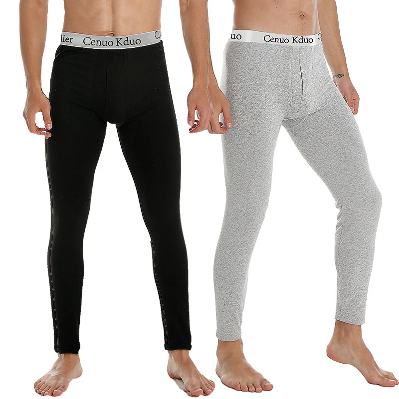 2024 New Men's Tight Sports Pants Slim Pants Autumn And Winter Thermal Pants Plush High Stretch Quick Drying Compression Pants