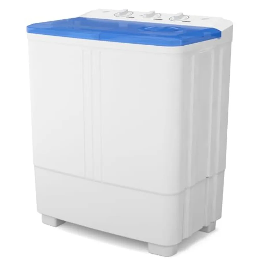 

20 Lbs Portable Washing Machine Portable Washer for Apartment with 12 Lbs Washer 8 Lbs Spinner Mini Compact Top Load Washing Ma