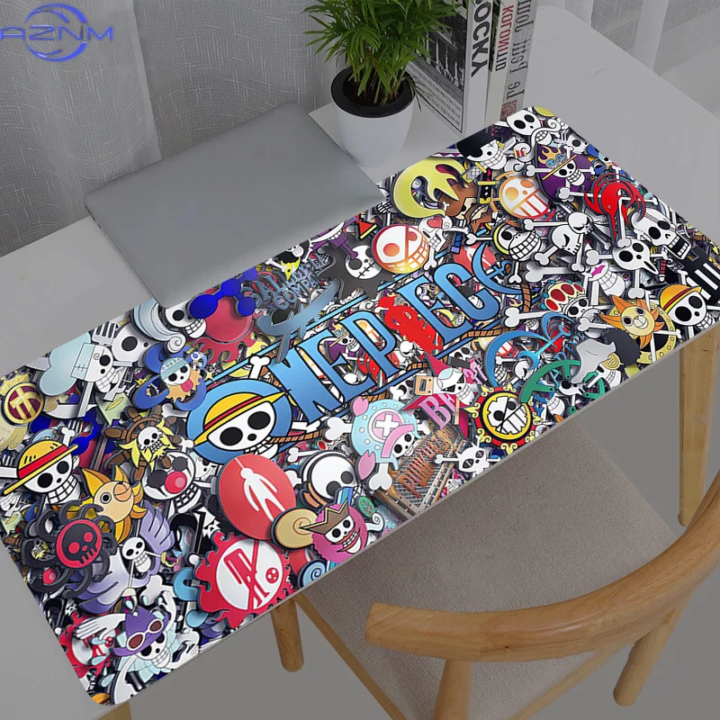 Mauspad Gamer One Piece Anime PC Computer Groß XXL Schreibtischunterlage Tastatur Anime Gaming Zubehör Mauspad Teppich