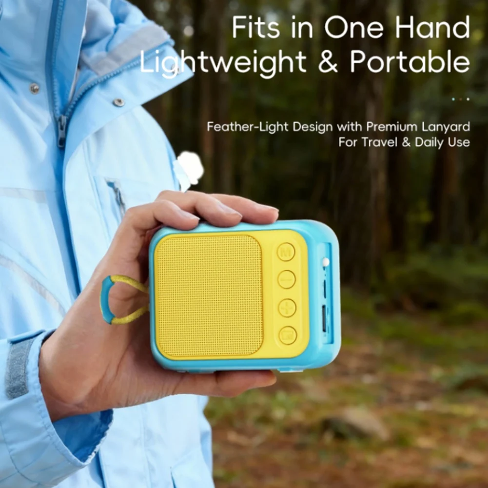 ABGI-Portable Wireless Speaker 2000Mah Bluetooth 5.3 Mobile Phone Desktop Home Outdoor Convenient Mini Subwoofer