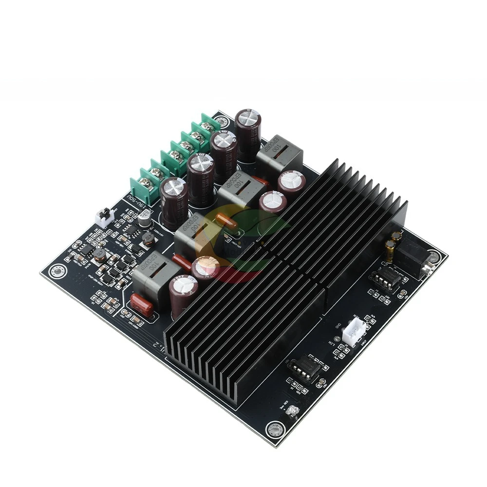 

600W+600W Stereo Dual-Channel Power Amplifier Board DC 19-50V HIFI Dual-Core TPA3255 Amplifier Module