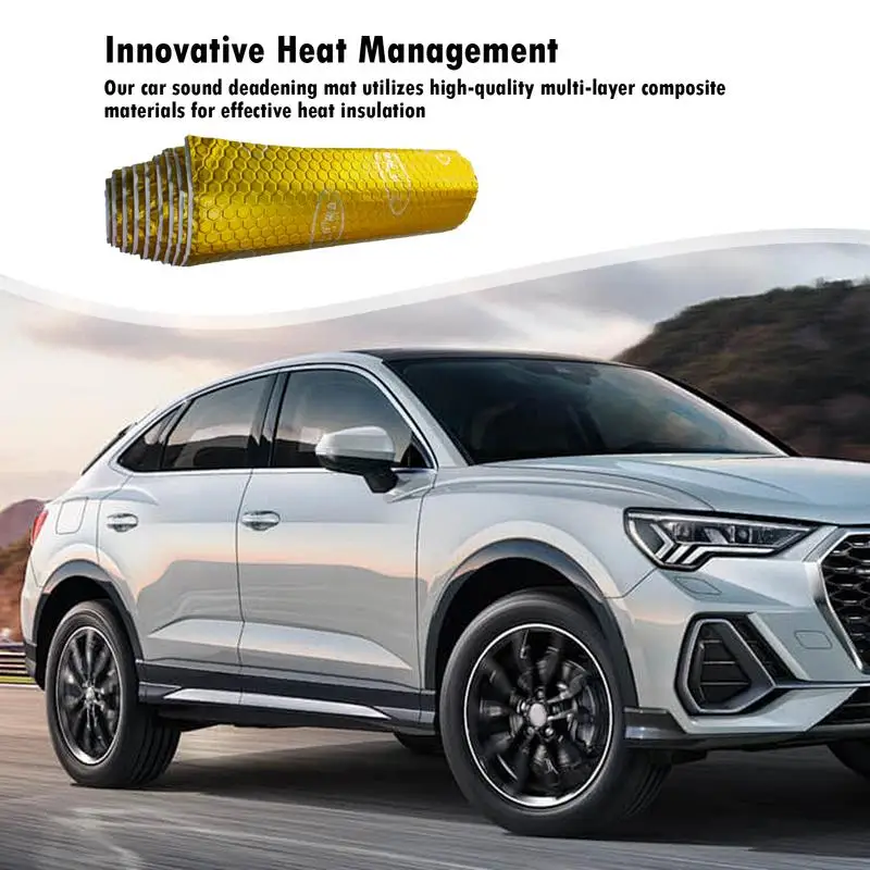 

Автомобильный звукосниматель, автомобильный шумоизоляционный материал, коврик, теплоизоляция, 19,69x31,5 дюйма, утолщенный бутиловый коврик, автомобильный шумопоглощающий