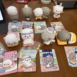 Mitao Cat 4 Seasons Love Is Like A Peach Series Toys Cute Cat Cartoon Model Collection Decoration Desk Ornament Birthday Gift