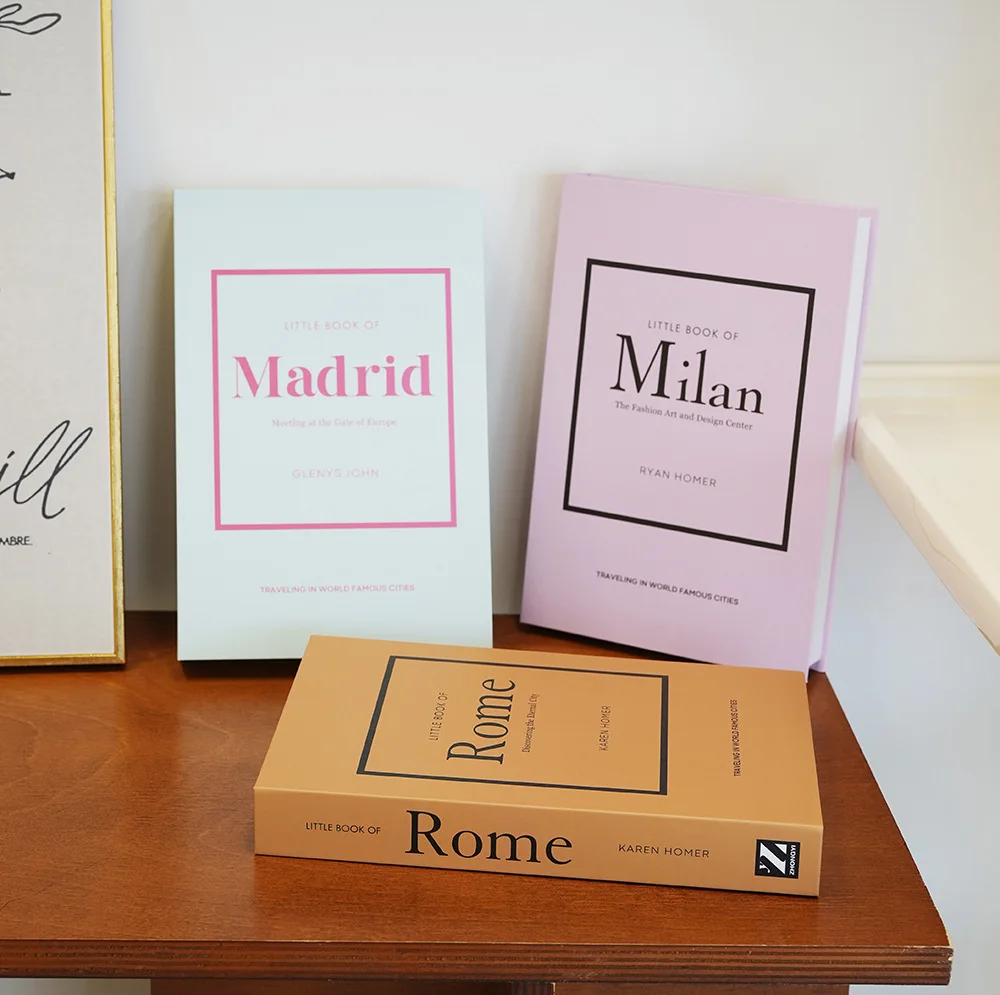 Fake Book Box Luxury Decoration Fake Books  Living Room Decoration Elegant Room Ornaments Coffee Table Book Shooting Props