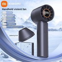 Xiaomi Portable Handheld Turbo Fan 199 Wind Speeds Adjustable Mini Personal Fan High Speed USB Electric Eyelash Fan NEW T12