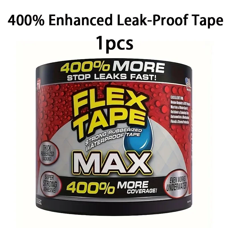 Indestructible Waterproof Repair Tape, Ideal for Household, RV, Roof, Plumbing, Pool Leak Repairs,H0244