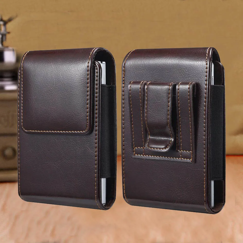Genuine Leather Phone Pouch For Samsung Galaxy Z Fold8 Case Belt Holster For Z Fold 8 Bag Magnetic Phone Protective Pocket