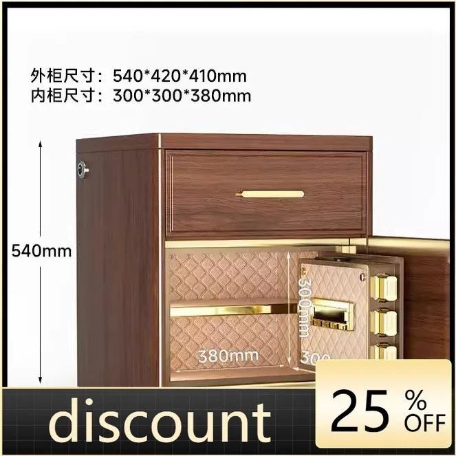 

LH Home Bedside Safe Home Anti-theft Save Money Small Smart Bedside Table