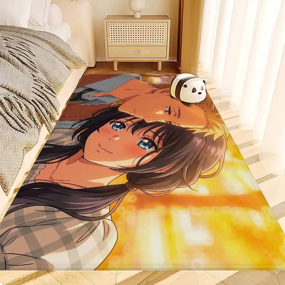 Anime T-The Fragrant Flower Blooms With Dignity Bathroom Mat Anti-slip Absorb Water Long Strip Cushion Bedroon Welcome Doormat