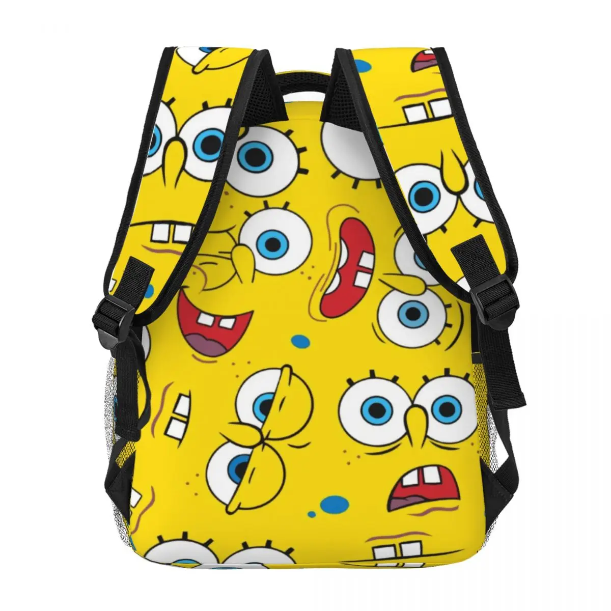 Tas sekolah ringan motif SpongeBob, untuk sekolah, luar ruangan, belanja, kantor 17 inci