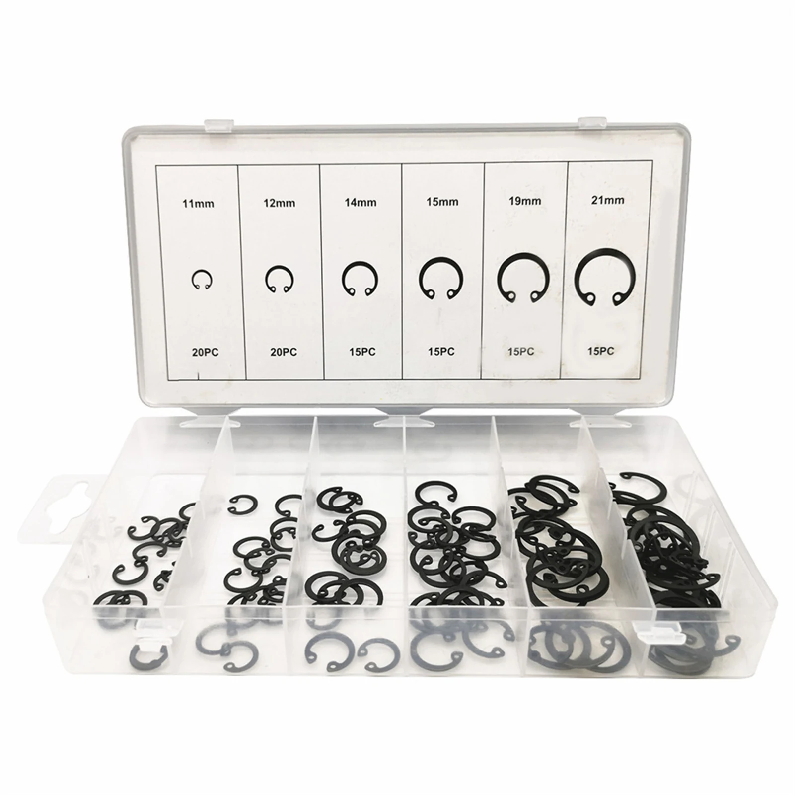 

Snap Ring Assortment Kit Metric Internal Circlips External Retaining Clamps