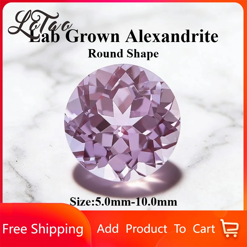 

Высококачественный выращенный в лаборатории александрит круглой формы: камень-талисман для самостоятельного изготовления колец, ожерелий, серег. Основные материалы на выбор. С сертификатом.