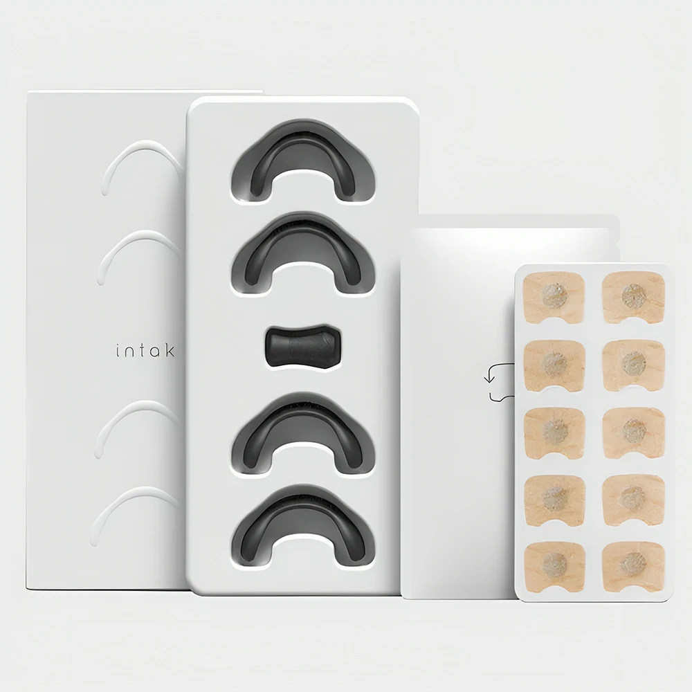 

Skin Safe Nasal Strips,Nasal Dilator Intake Breathing Nasal Strip Starter Kit Boost Oxygen Reduce Snoring,Magnetic Nose Strips