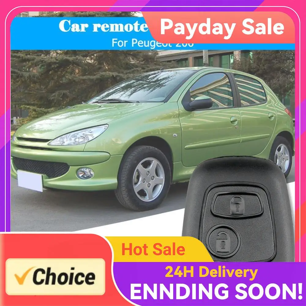 

Практичный чехол для дистанционного ключа с заменяемыми кнопками, противоударный, износостойкий, для Peugeot 206