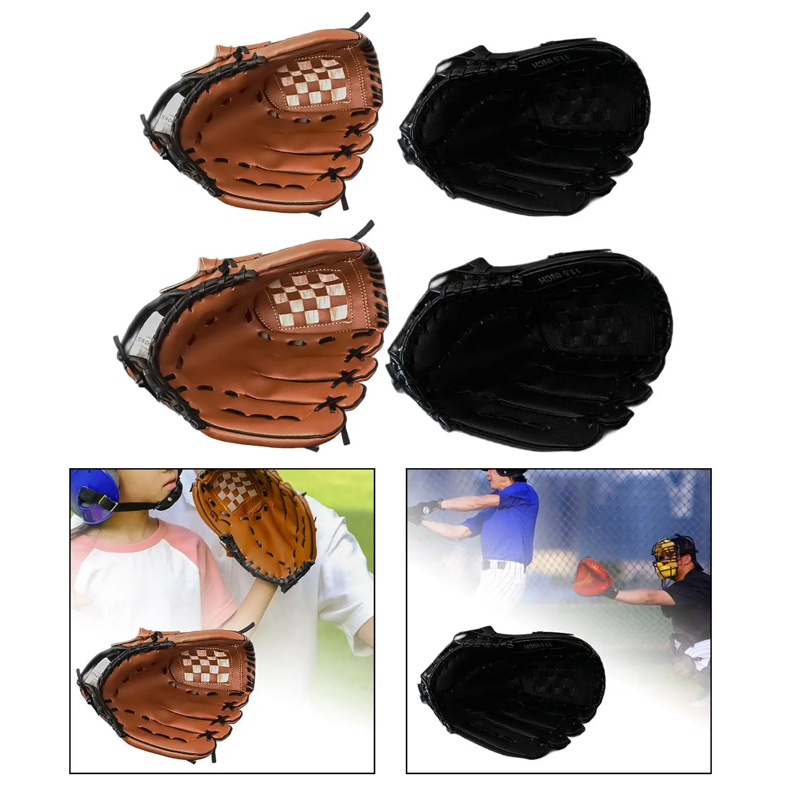 Fastpitch البيسبول ميت Infielders ميت اليد اليمنى رمي الضرب قفاز سميكة الرياضة في الهواء الطلق البيسبول قفاز للبالغين