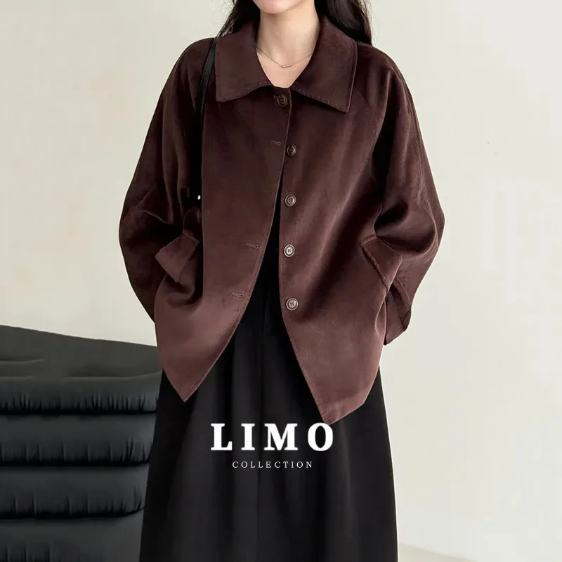 

LIMO 2025: модная вельветовая рубашка, женский хлопковый топ с завязками на талии для осени и зимы, многослойная эстетичная повседневная одежда Y2K