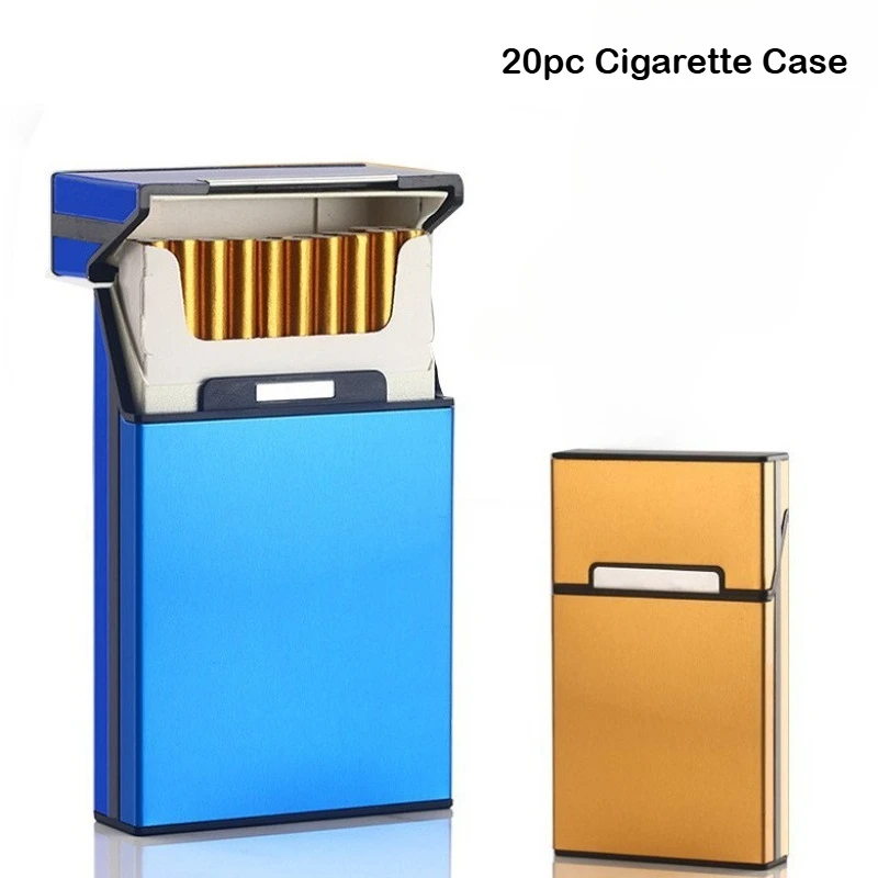 

Portable Cigarette Case 20pc Cigarettes Anti-pressure Moist-proof Extended Cigarette Cover with Magnetic Snap Smoking Accessorie