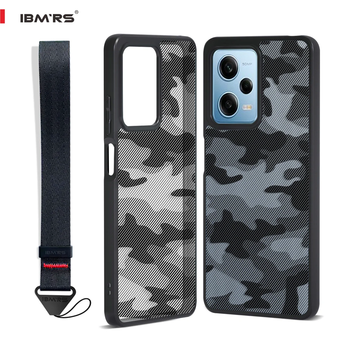 

IBMRS Military Camo Case for Redmi Note 12 Pro/Poco X5 Pro 5G Shockproof TPU Cover