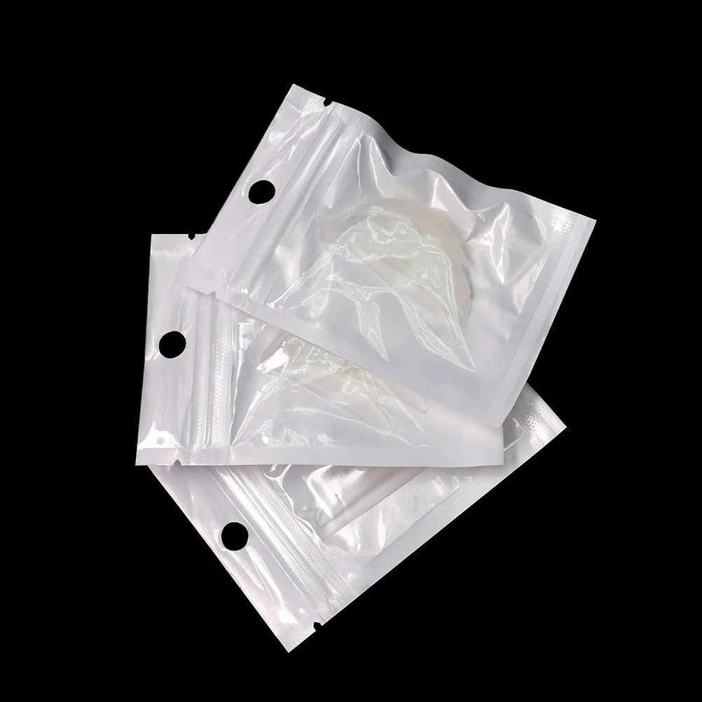 3 pares de almofadas para extensão de cílios, sem fiapos, silicone, cobertura permanente, círculo escuro, ferramenta de maquiagem para mulheres