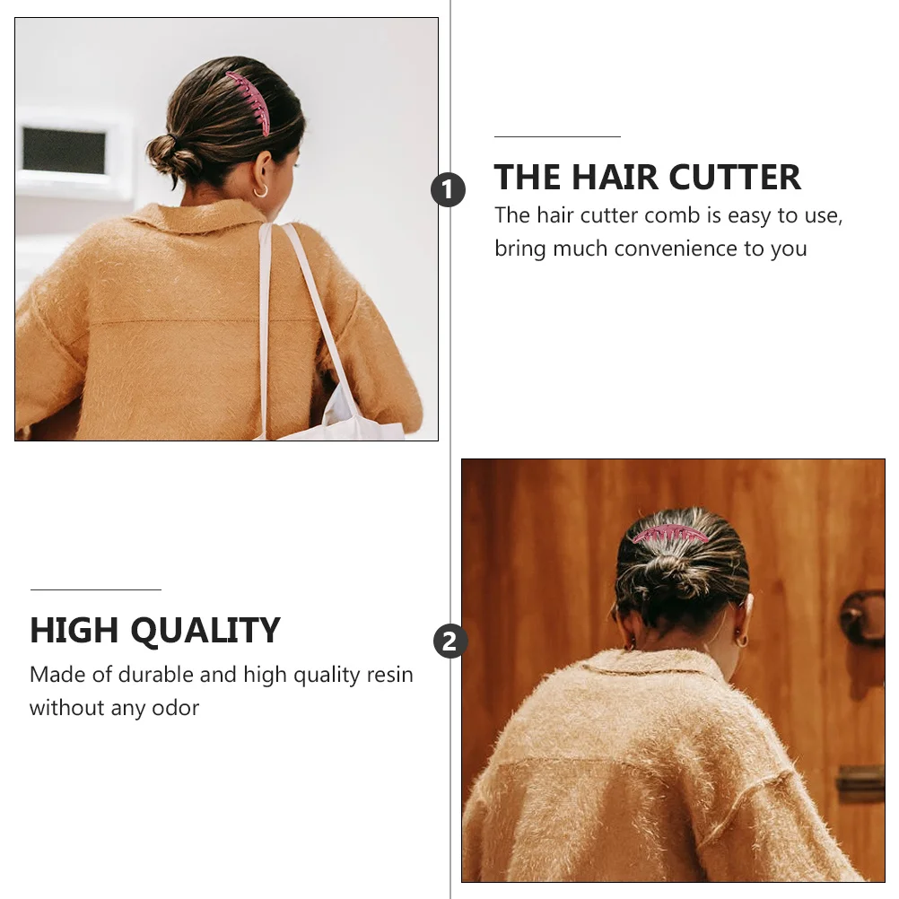 

3Pcs Long Gear Combs Strong Resilient Resin Construction Hair Combs for Daily Grooming and Styling Needs