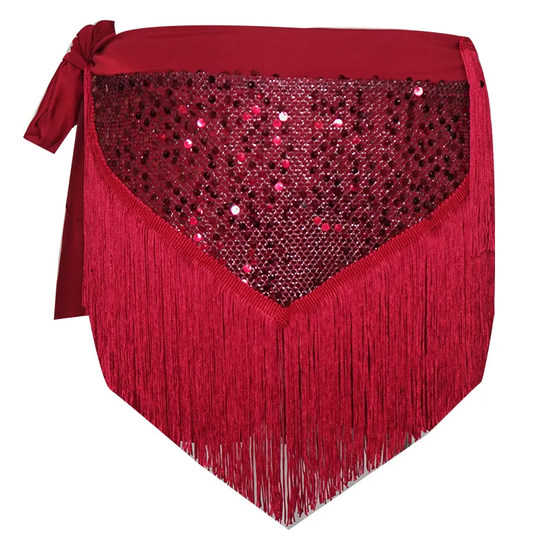 

Пояс для восточных танцев с пайетками - цепочка на бедро с бахромой для сценических выступлений, тренировок и костюмов для выступлений