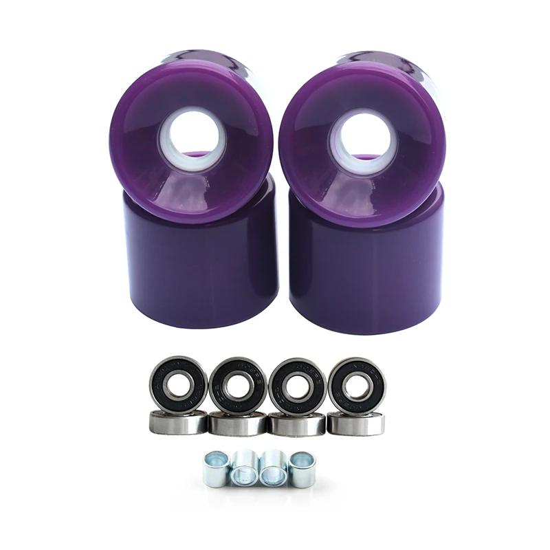 65X51mm Surfbrett Räder Longboard Räder mit lager kit Skateboard Ersatz PU Räder