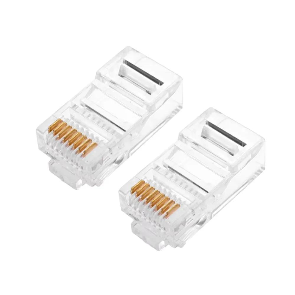 20/50/100 قطعة RJ-45 كابلات إيثرنت وحدة التوصيل موصل الشبكة ل UTP Cat6 Cat5e RJ45 شبكة كابل كريستال رؤساء 8P8C