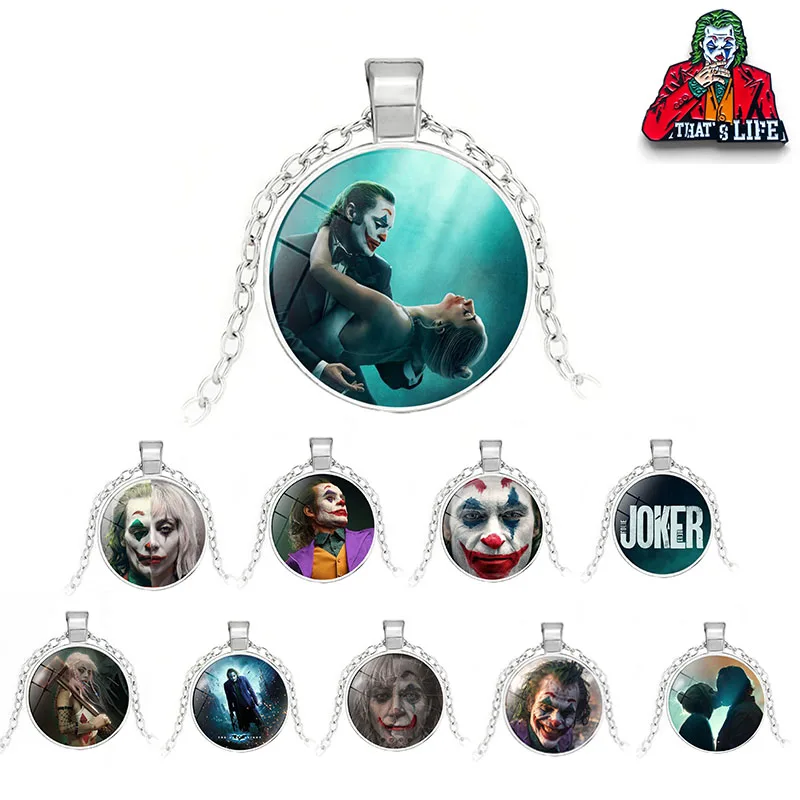 New Joker 2 Lady Gaga Harley Quinn Movies Cartoon Anime Figure Image Periphery Necklace Pendant Cosplay Necklace Accessories