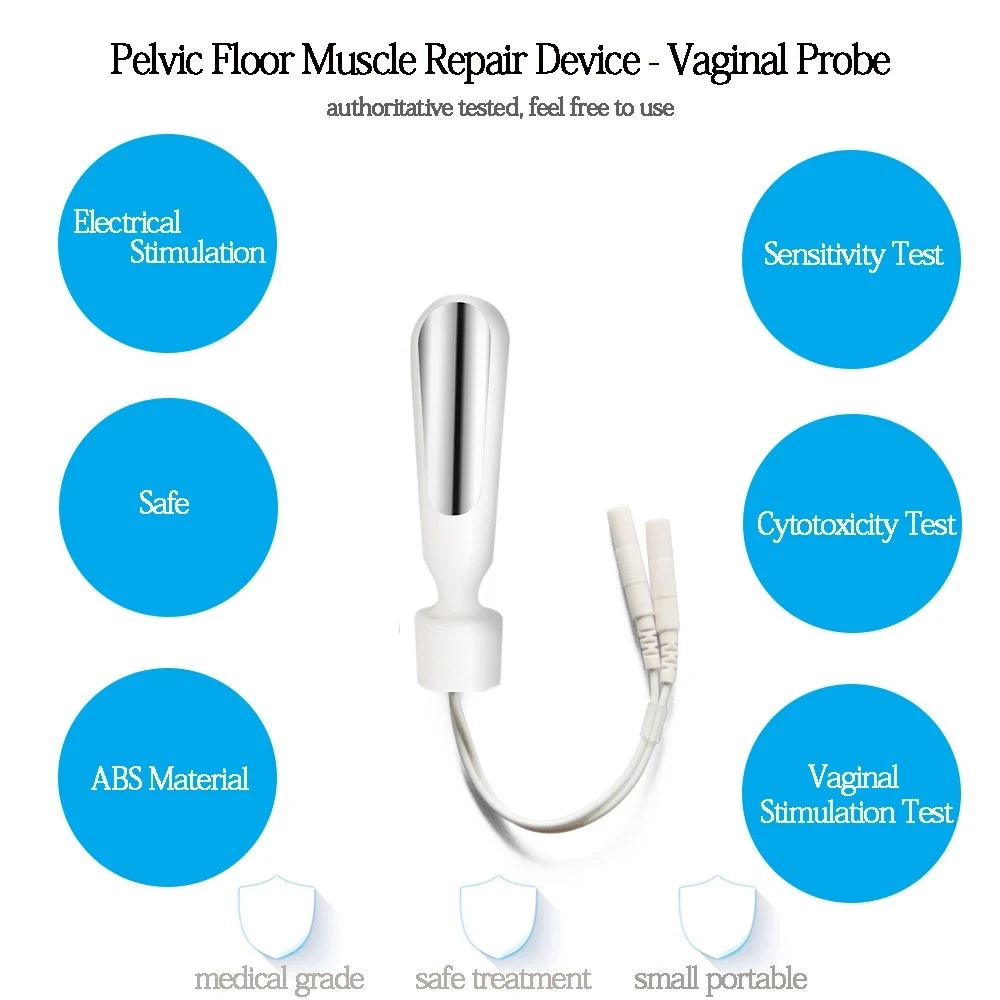 Vaginal Probe Electrodes TENS/EMS Pelvic Floor Muscle Stimulator Trainer Kegel Exerciser Women Improve Incontinence