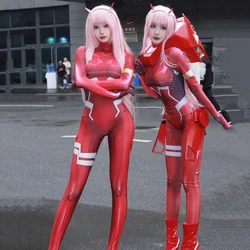 Anime Darling In The Franxx 02 Zero Two Cosplay Costume for Women Halloween Costume 3D Printing Bodysuit Zentai Suit