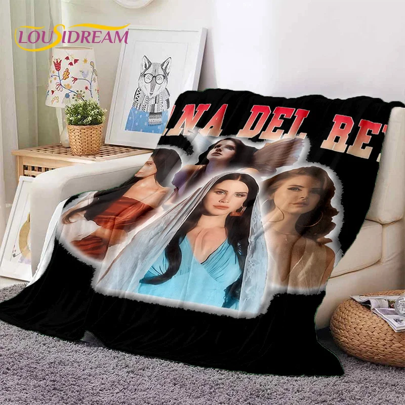 

Fashion Lana Del Rey Singer Lizzy Grant Soft Flannel Blanket,Throw Blanket Comfortable Blanket for Picnic Beds Sofa Home Bedroom