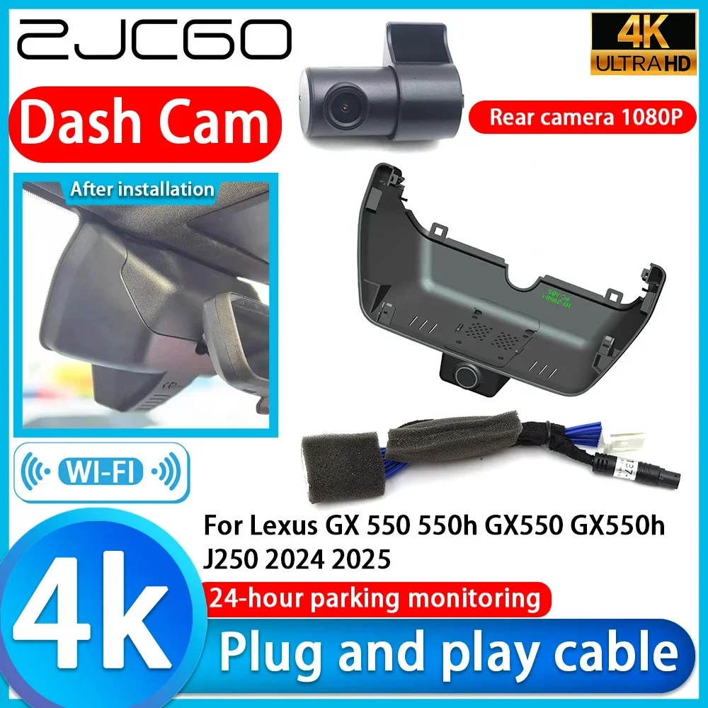 Video Recorder 4K UHD Plug and Play Car DVR Dash Cam For Lexus GX 550 550h GX550 GX550h J250 2024 2025